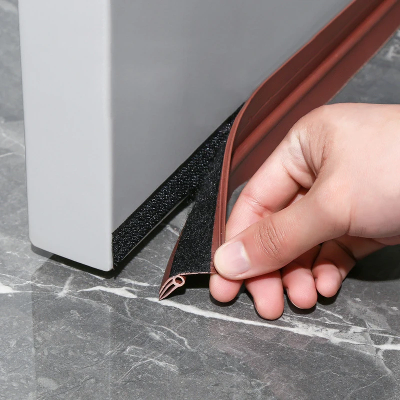 Weatherstrip para Portas Domésticas Weatherstrip Selo da Porta Rolha de Pvc Anti-frio Auto-adesivo Varredura Fita à Prova de Som para b 93cm