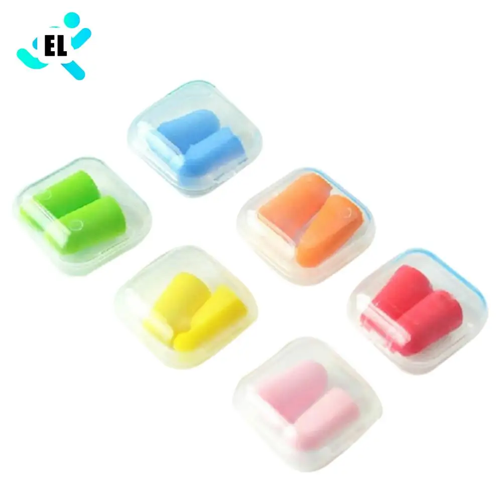 

2Pairs Anti-noise Sleeping Plugs Sound Insulation Ear Protection Earplugs Travel Earplug Foam Soft Noise Reduction