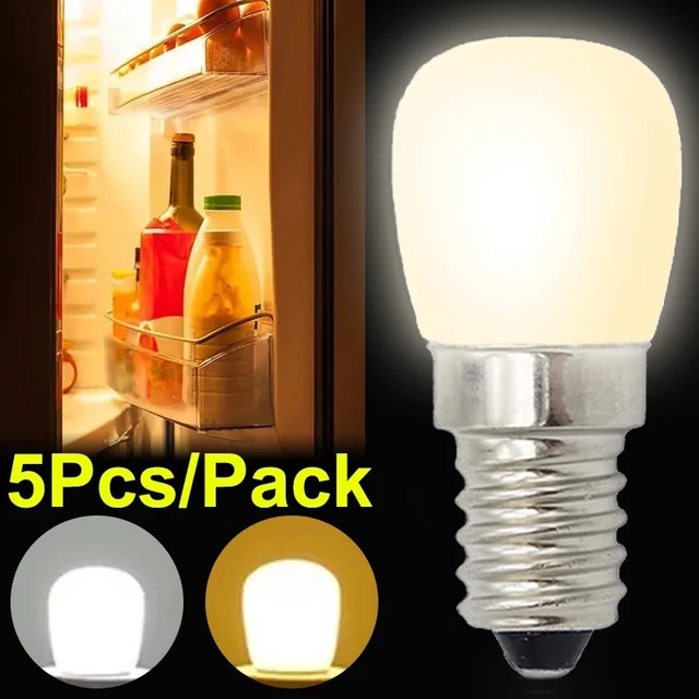 5/1Pcs LED Fridge Light Bulbs E12/E14 220V Mini Lamp Home Kitchen  Refrigerator Cabinet Night Lights Sewing Machine LED Lamps - AliExpress