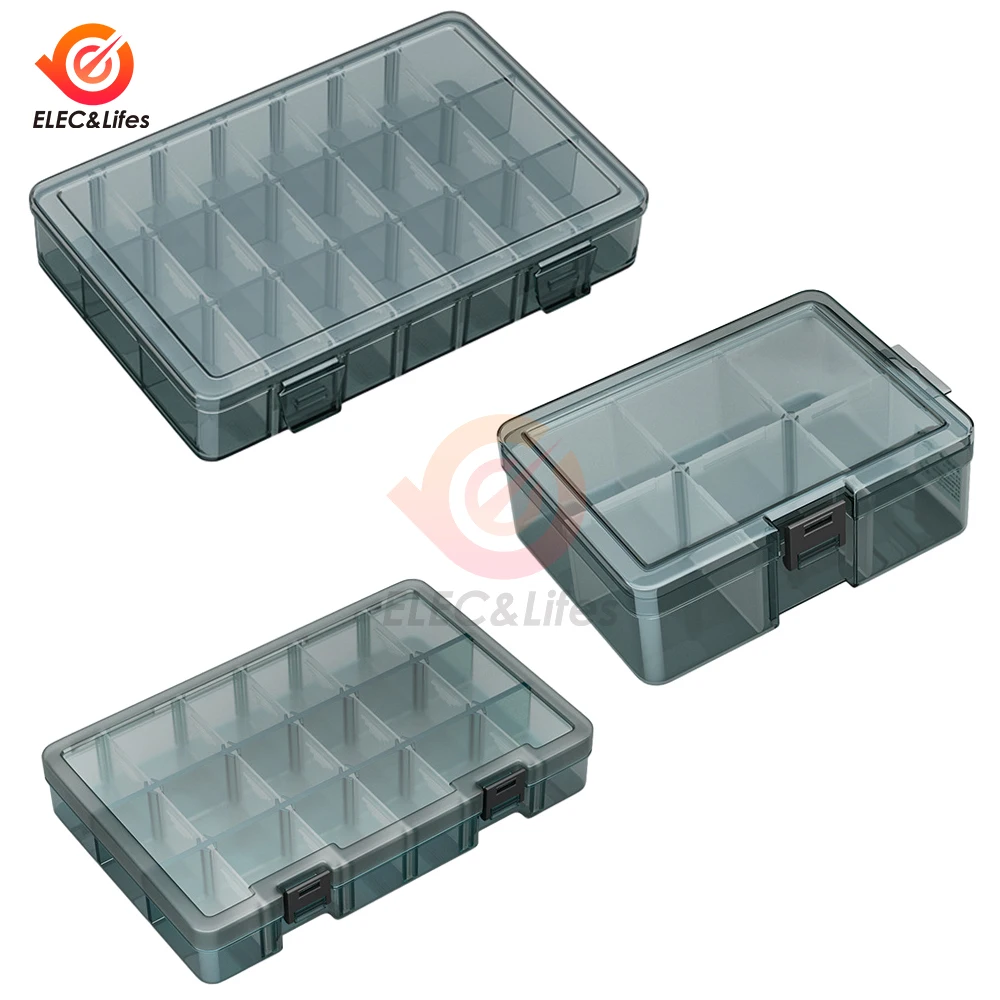 6-8-21-Grid-Parts-Box-Toolbox-Plastic-Home-Screw-Box-Electronic ...