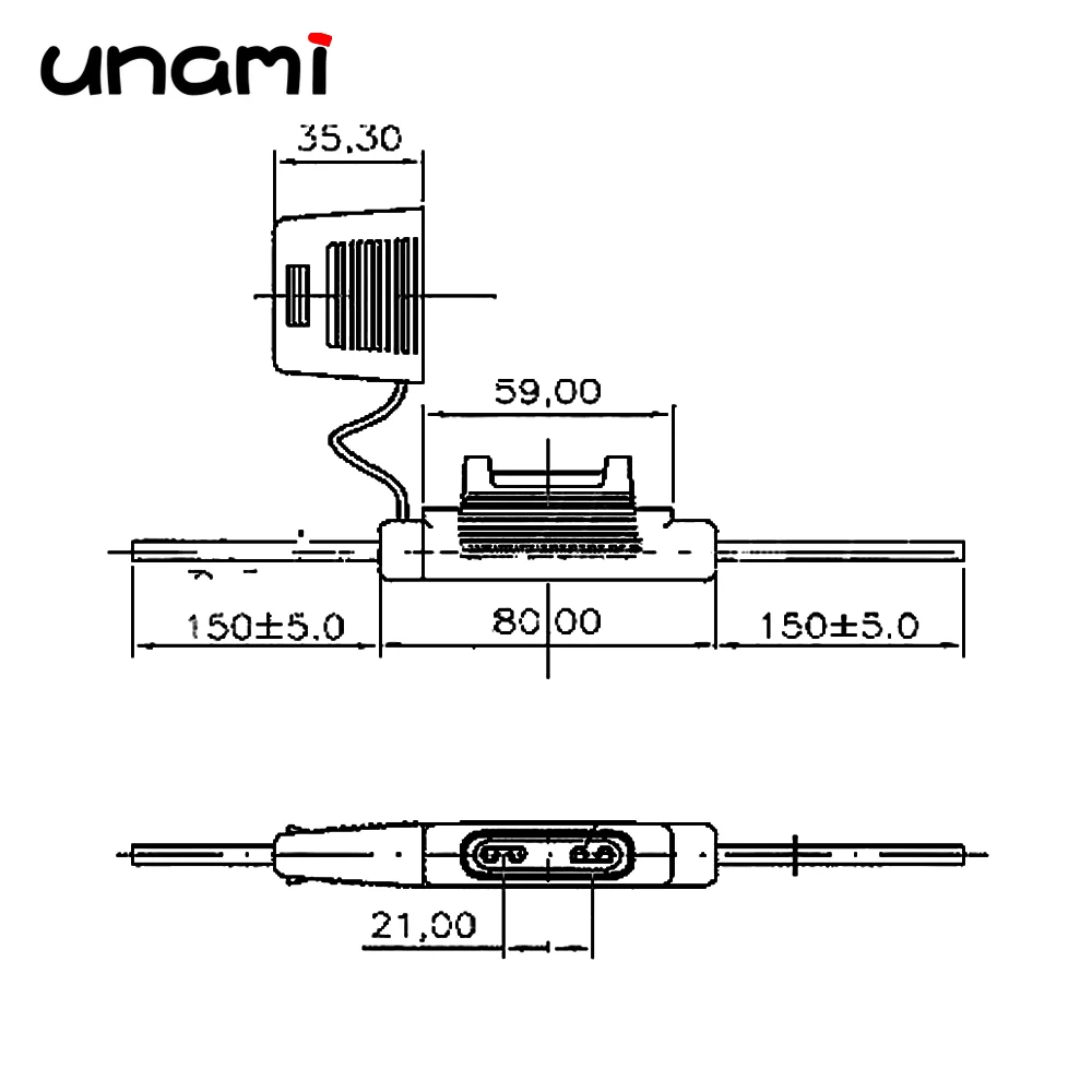 Heavy-Duty Waterproof In-Line Fuse Holder with Multiple Blade Fuse Options