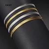 Bracelet minimaliste à chevrons couleur or, chaîne serpent plate, empilable délicat pour femmes, bijoux faits à la main, cadeaux, vente en gros