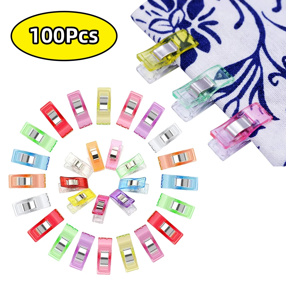 Sewing Clips 100PCs plastic craft crocheting knitting quilting DIY