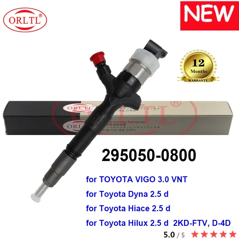

Новый инжектор 295050-0800 2950500800 высокого качества 295050 0800 DCRI300800 SM295050-0800 для TOYOTA Dyna Hiace Hilux VIGO