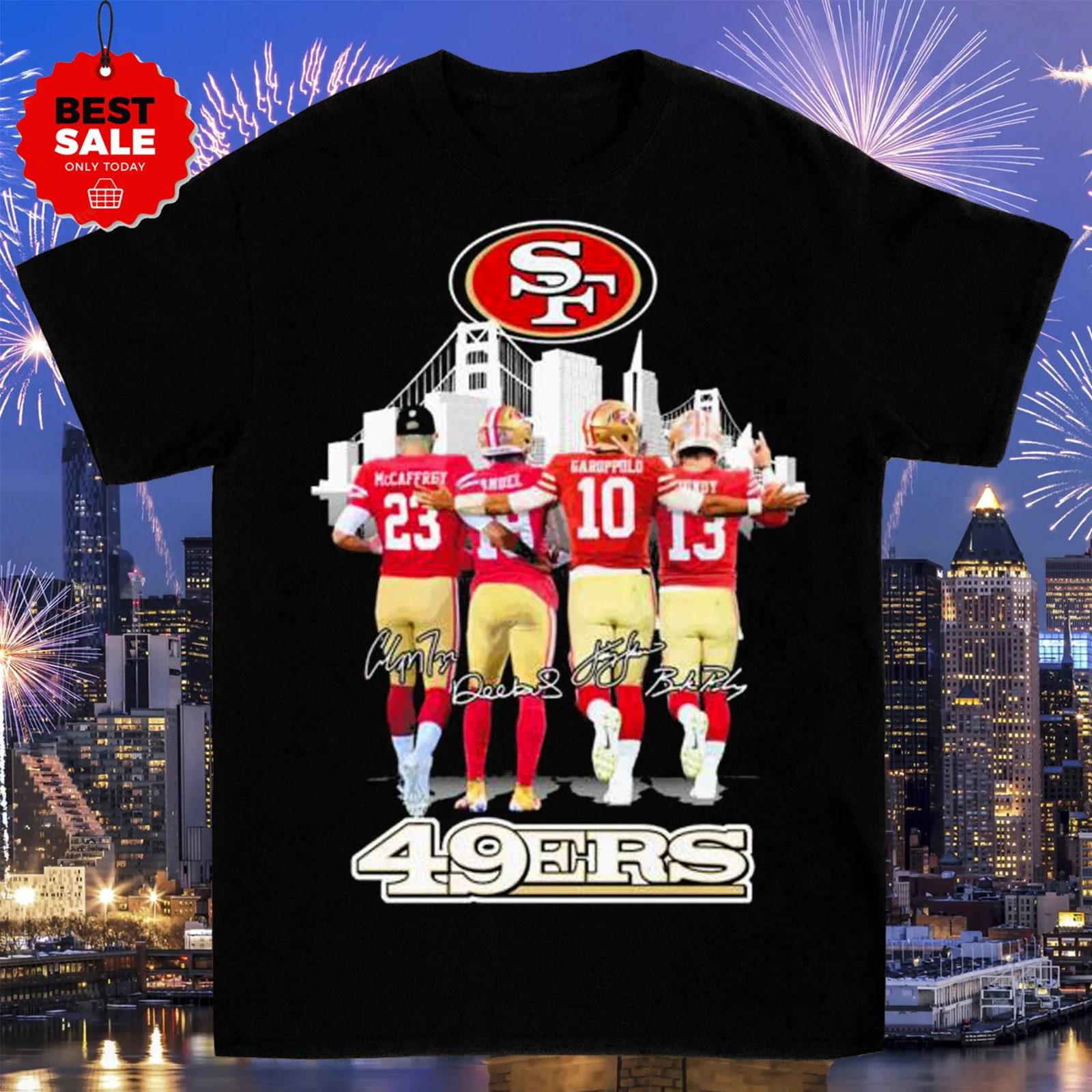 49Ers Christian Mccaffrey Deebo Sam Jimmy Brock Purdy T-Shirt Tt3066