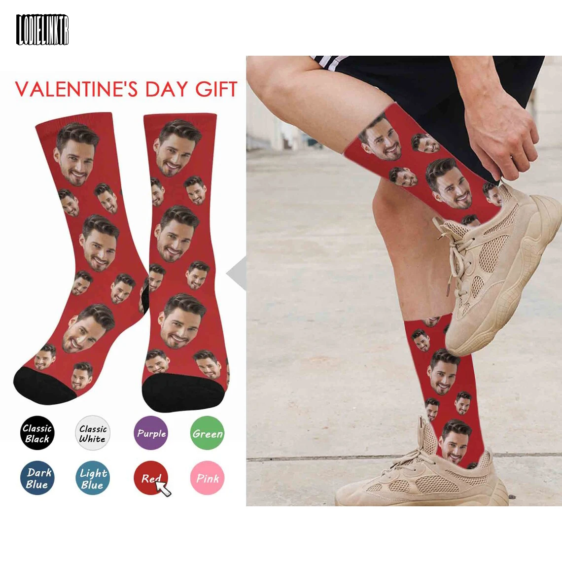 Custom Socks with Face 2 | Custom Socks with Face 1