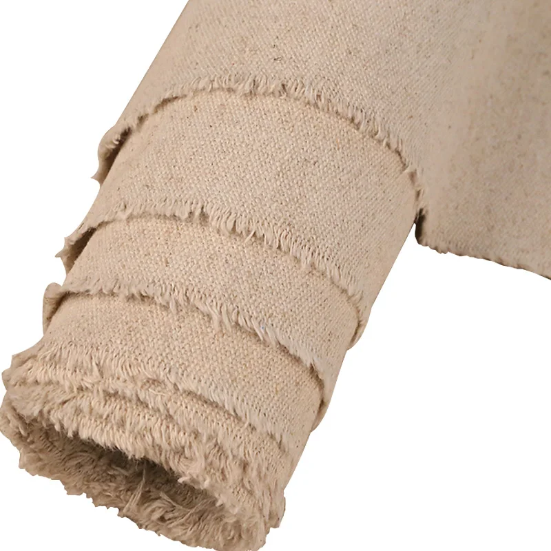 1.7m Wide Thick Medium Texture Raw Linen Canvas For Artists