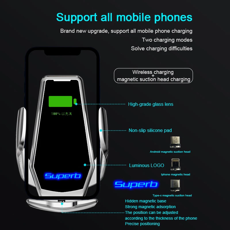 Skoda Superb 3V 3T B5 B6 B8 2009 2011 2013 2015 2017 2020 Ʈ    ڵ ȭ Ȧ, ߱