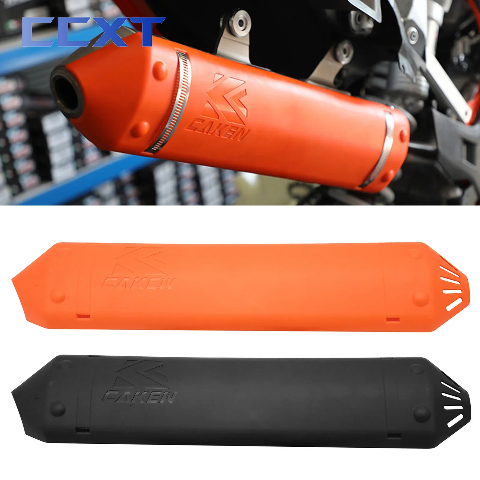 

Motorcycle Muffler Exhaust Pipe Shield Protector Guard For KTM XC300 XC250 XCW300 XCW250 EXC300 EXC250 TPI 2020-2023 Universal