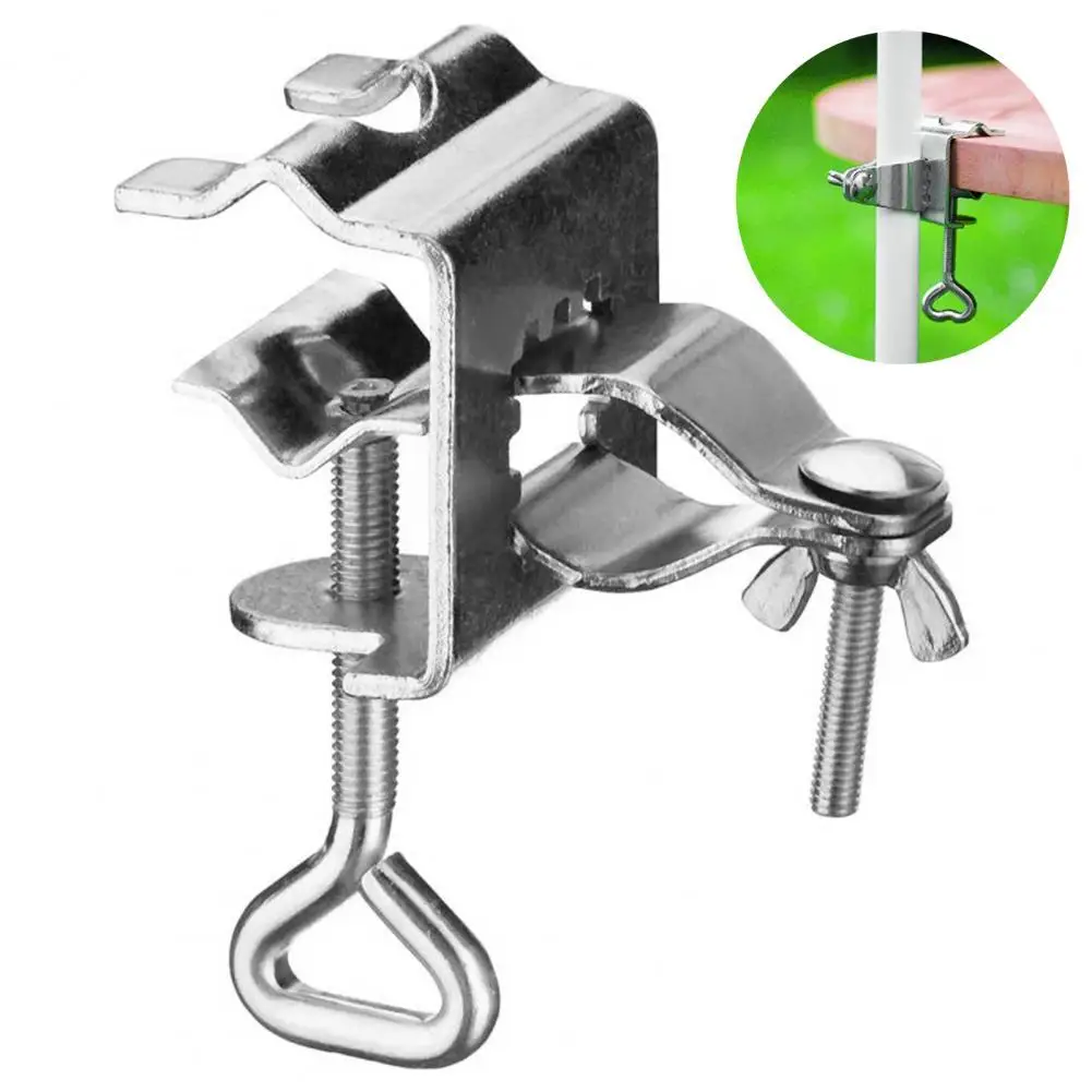 Portable Garden Courtyard Parasol Stand Umbrella Holder Clip Outdoor Patio Beach Clamp Stable Fixed Bracket For Sun Umbrellas