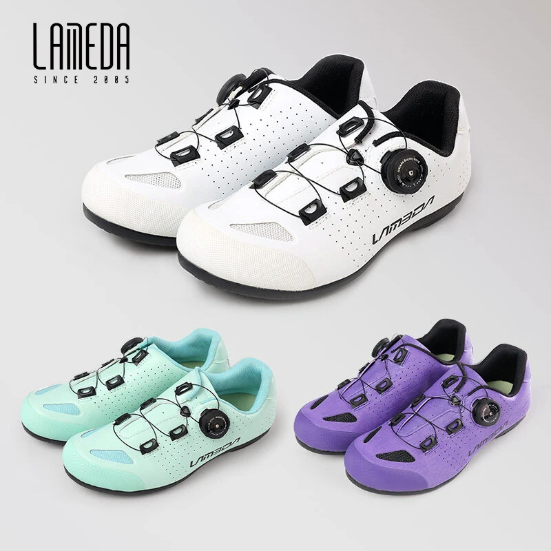 

LAMEDA Cycling Shoes Lockless Men Women MTB Road Bike Non Locking Shoes Deodorizing Antibacterial Breathable Bicycle Shoes