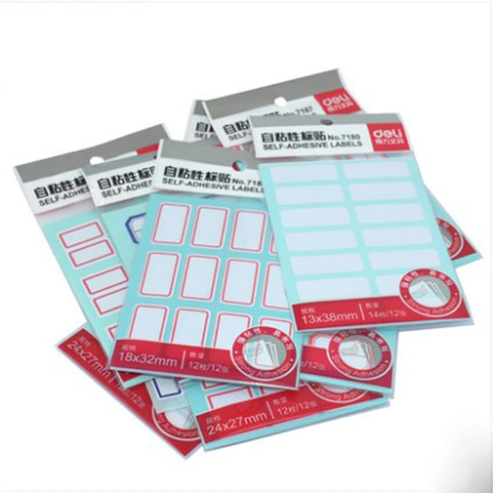 12 pages/pack self-adhesive labels for bottles adhesive stickers Office Stickers Lab Supplies Name Label Tags