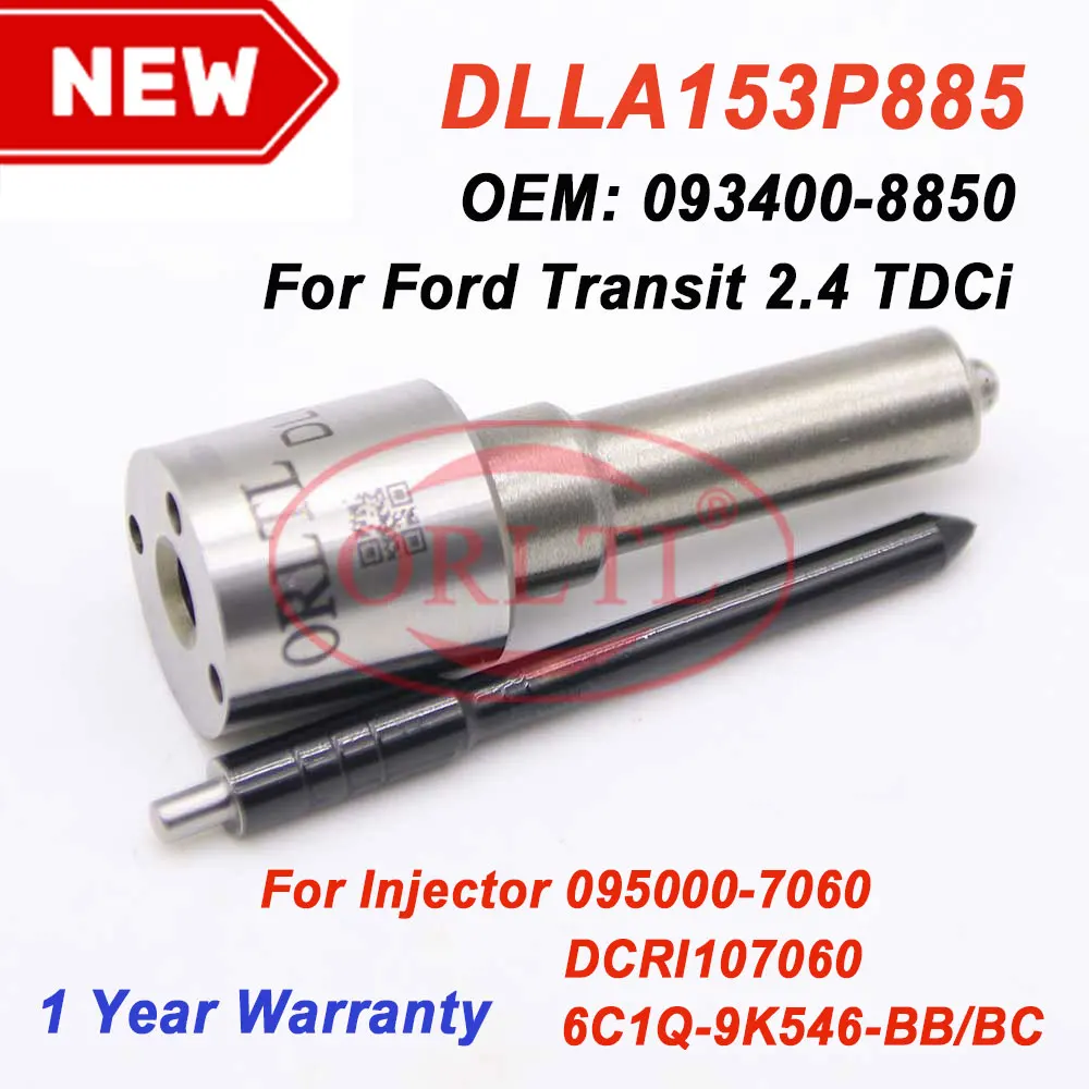 Nuovo Ugello Iniettore Carburante Cr Dlla 153P 885 (093400-8850) Per Ford Transit 6C1Q-9K546-Bb 095000-7060 6C1Q-9K546-Bc