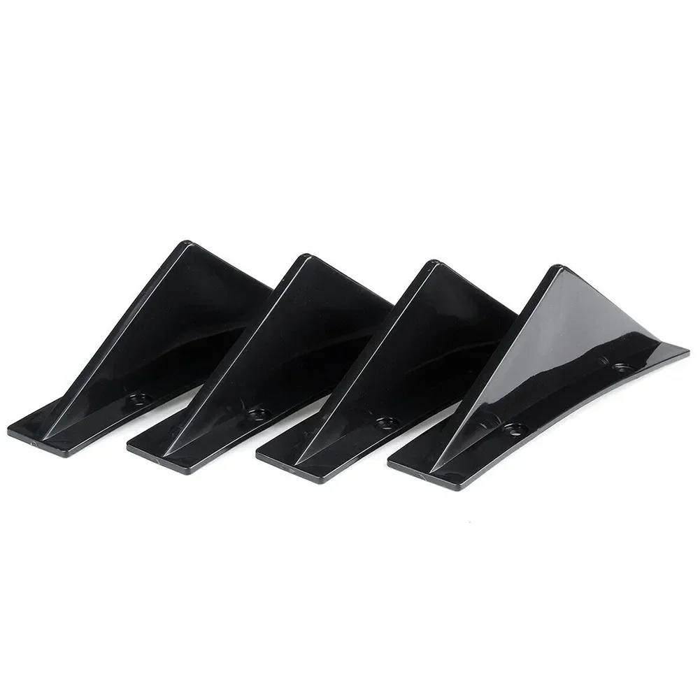 4pcs/set Car Rear Bumper Diffuser Caps Universal Rear Bumper Diffuser LipSplitte Fin Trim Cap For 300,car bumper spoiler,bumper lip,bumper lip decoration,car rear bumper lip