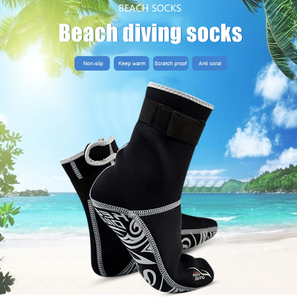 Anti Slippery swimming socks swim boots 3mm Neoprene Diving socks surfing shoes 