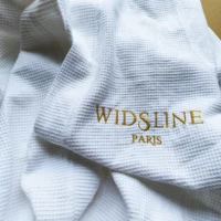 AHSNME Custom Logo Bathrobe Soft Waffle Customized Bathrobes for Beauty Clinic Monogram Anniversary Gift 2