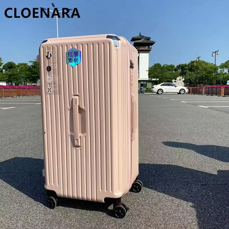 

COLENARA Extra Large Capacity Suitcase ABS Women's Trolley Case Family Travel Essentials Universal Wheel Rolling Men's Luggage