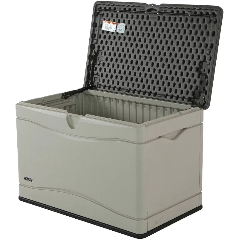 

Heavy-Duty 80 Gallon Plastic Deck Box, storage box Outdoor Storage Box organizer box