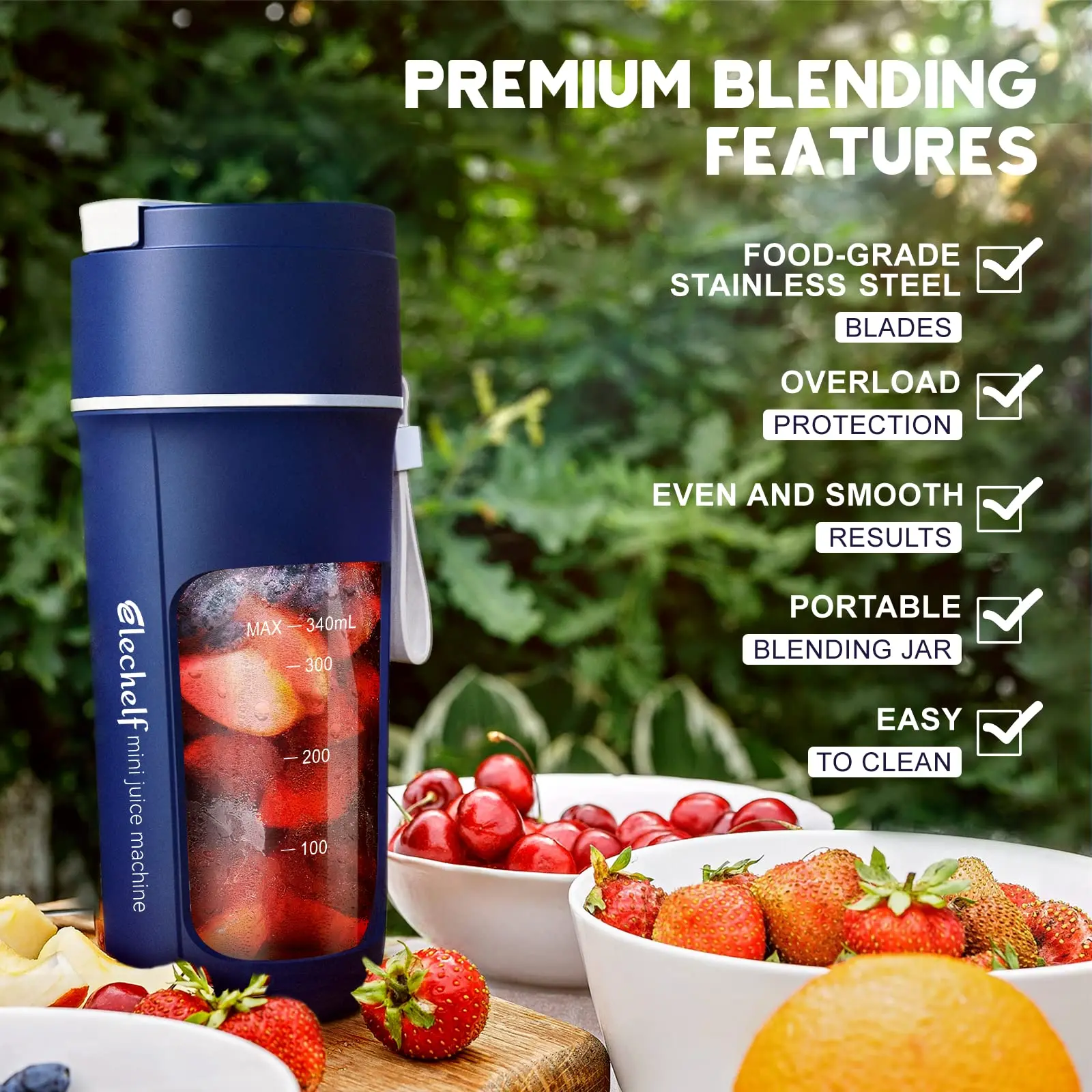 Portable Blender Mini Blender For Shakes and Smoothies Personal Blender