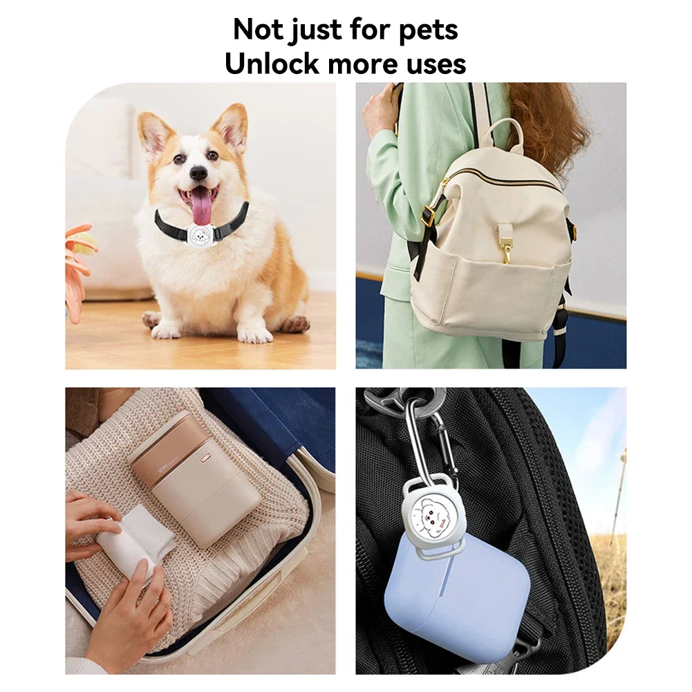Smart Bluetooth GPS Tracker Work with Find My APP Tag Anti Lost Reminder Device Pet Locator Key Pet Kids Finder