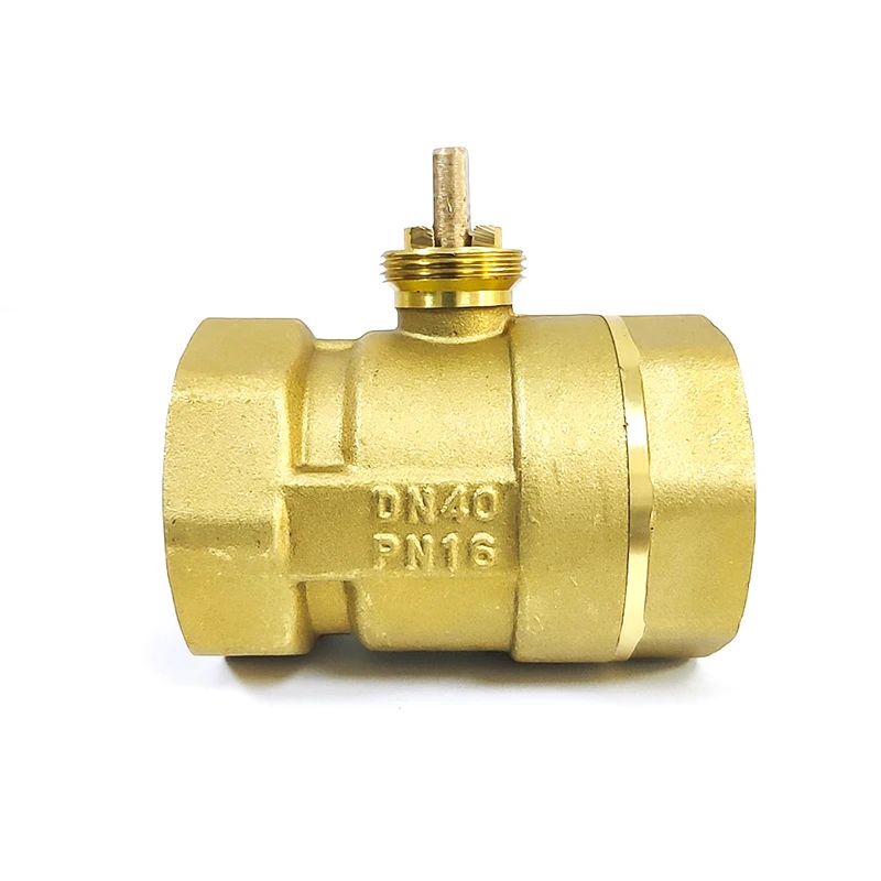 DN40 Electric Motorized Thread Brass Ball Valve Body