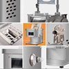 110V 220V Meat Cutting Machine Commercial Stainless Steel Desktop Fresh Meat Slicer For Sale 6