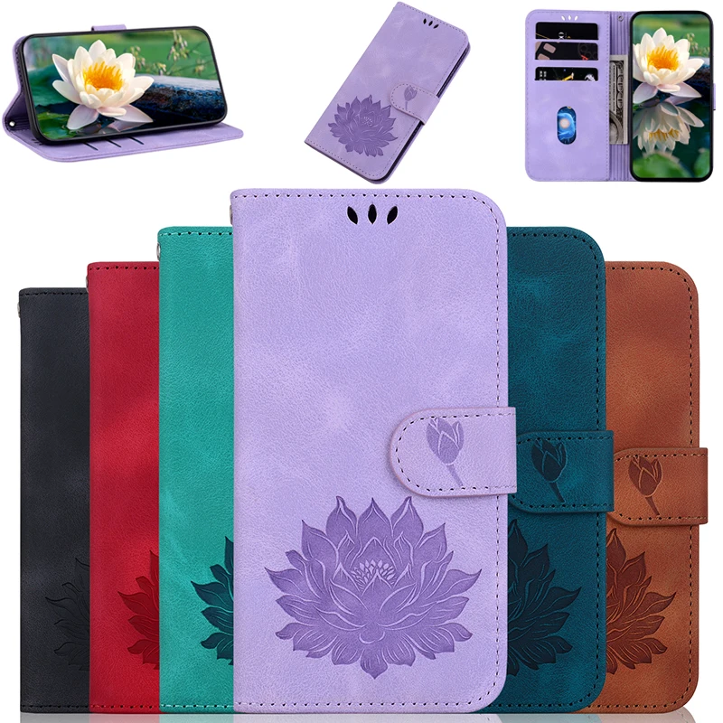 Premium Magnetic Leather Flip Wallet Phone Case with Stand Function