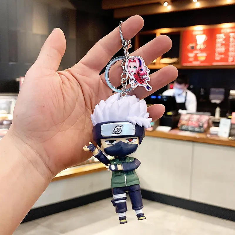 Naruto hatake kakashi uzumaki naruto uchiha itachi uchiha sasuke pequeno  pingente boneca pingente chaveiro - AliExpress