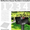 Locking Mailbox, Curbside Security Mailbox with Combination Lock, Post Mount Lockable Mailbox with Reflective Numbers 6