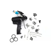 double head dual nozzle spray gun for nano chrome spray A B paint 1