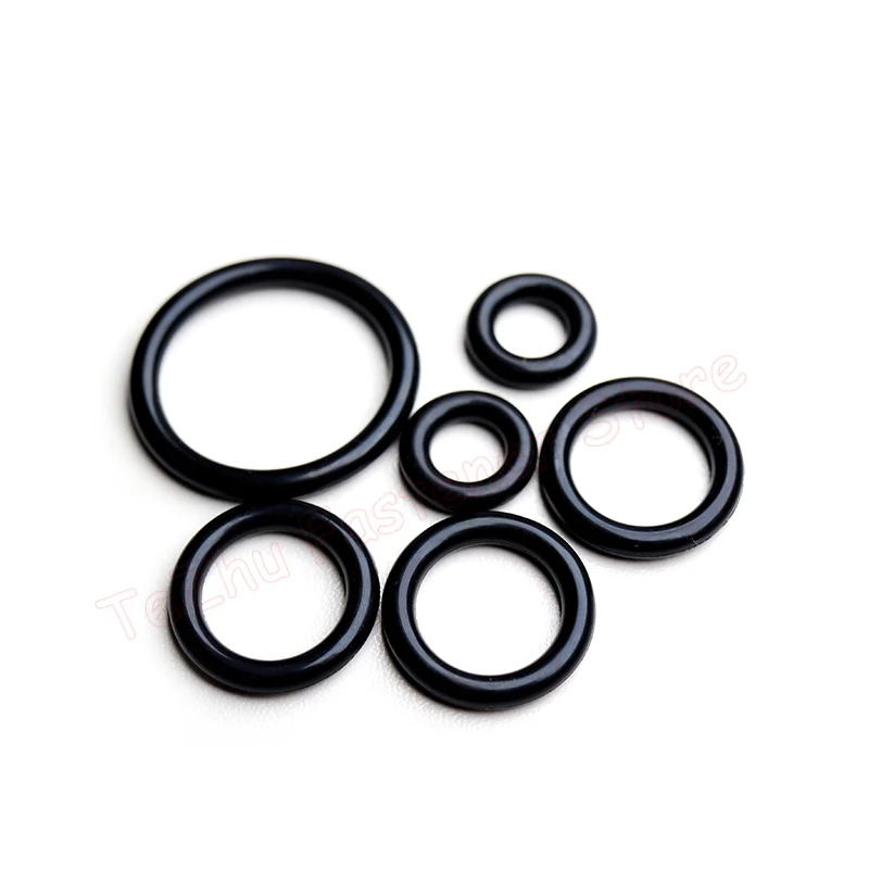 Rubber O Rings Sealing Gasket Silicone O Rings Keycap O Rings Thickness CS 2.5mm EPDM Rubber O Ring OD 6-160mm Acid Alkali Water and Friction Resistance O-Ring Seal Gasket Black