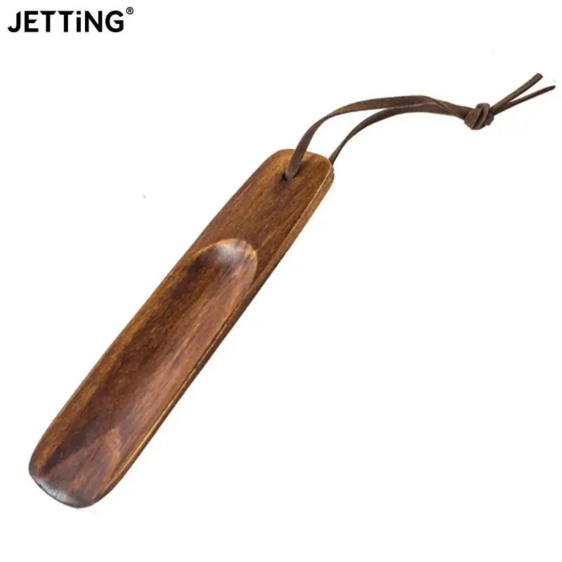 

1pc Solid Wood Shoehorn Natural Wooden Shoe Horn Portable Craft Long Handle Shoe Lifter Shoes Accessories
