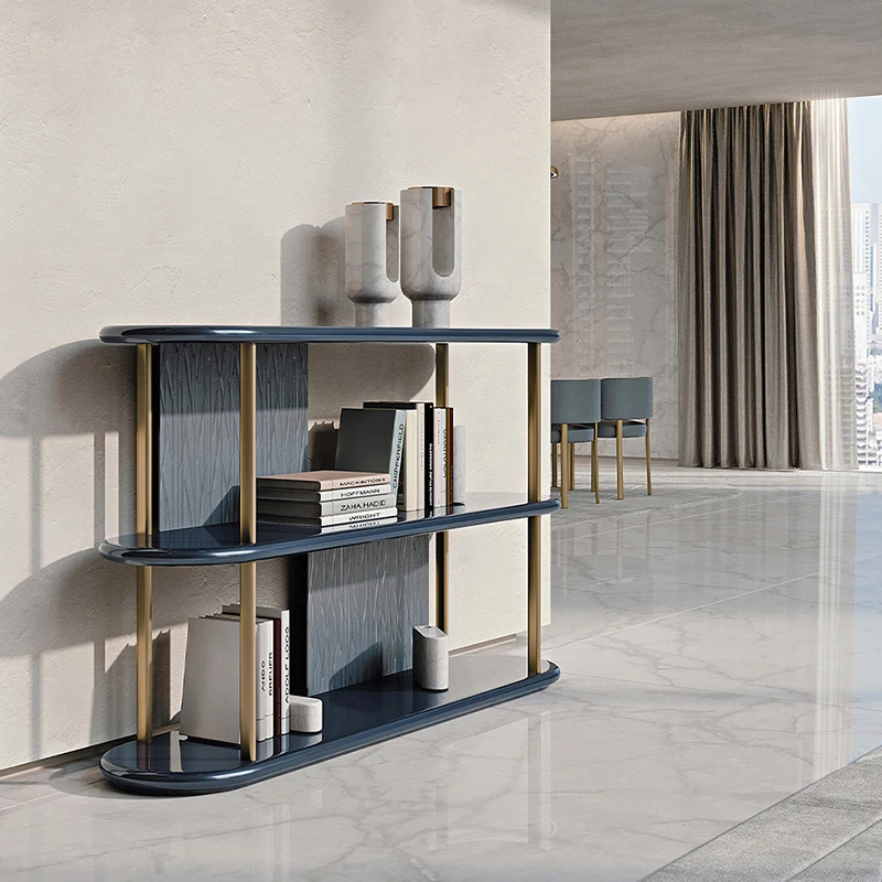 Modern Minimalist Bookshelf Rack Floortoceiling Villa Largesized