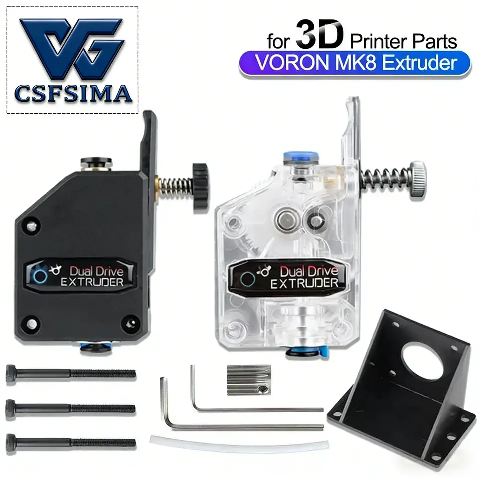 Dual Gear Extruder Upgrade Kit, TPU Friendly, for BMG-Style, Ender 3/CR10-Style – Bowden & Direct Drive Ready image 1