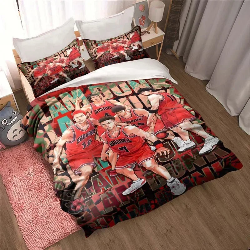 Slam Dunk Cartoon printed Bedding Sets exquisite bed supplies set duvet cover bed comforter set bedding set luxury birthday gift