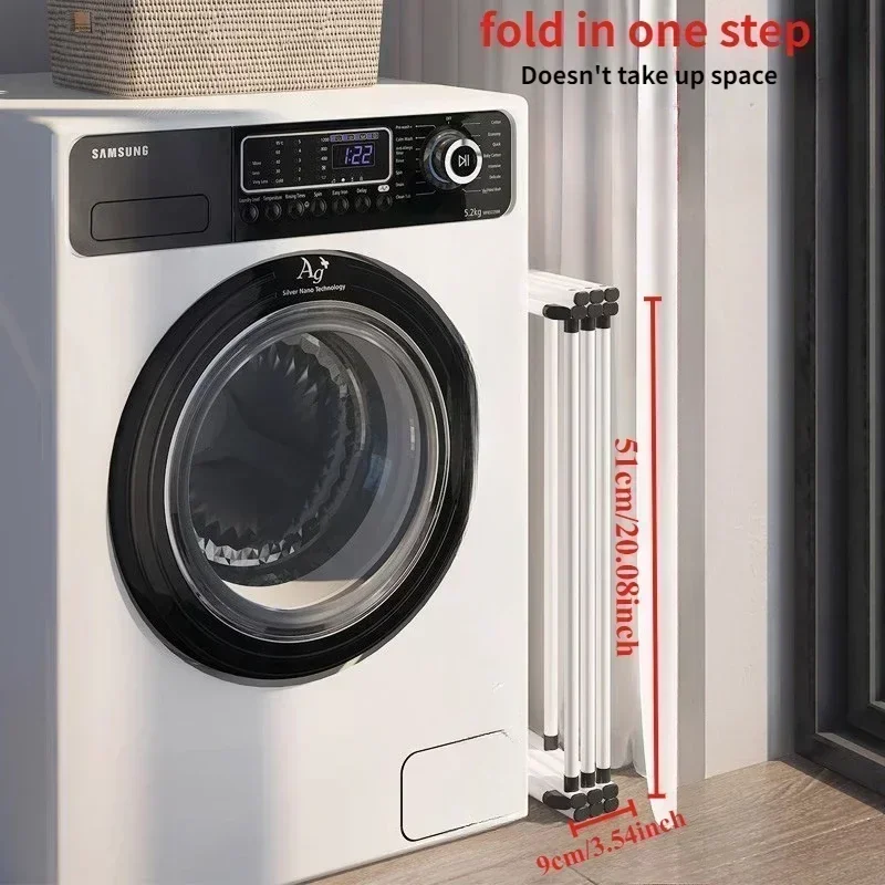 Drying Rack for Clothes Simple Retractable Drying Rack Three-layer Floor Balcony Drying Cooling Clothes Rack Metal Clothing Rack 4