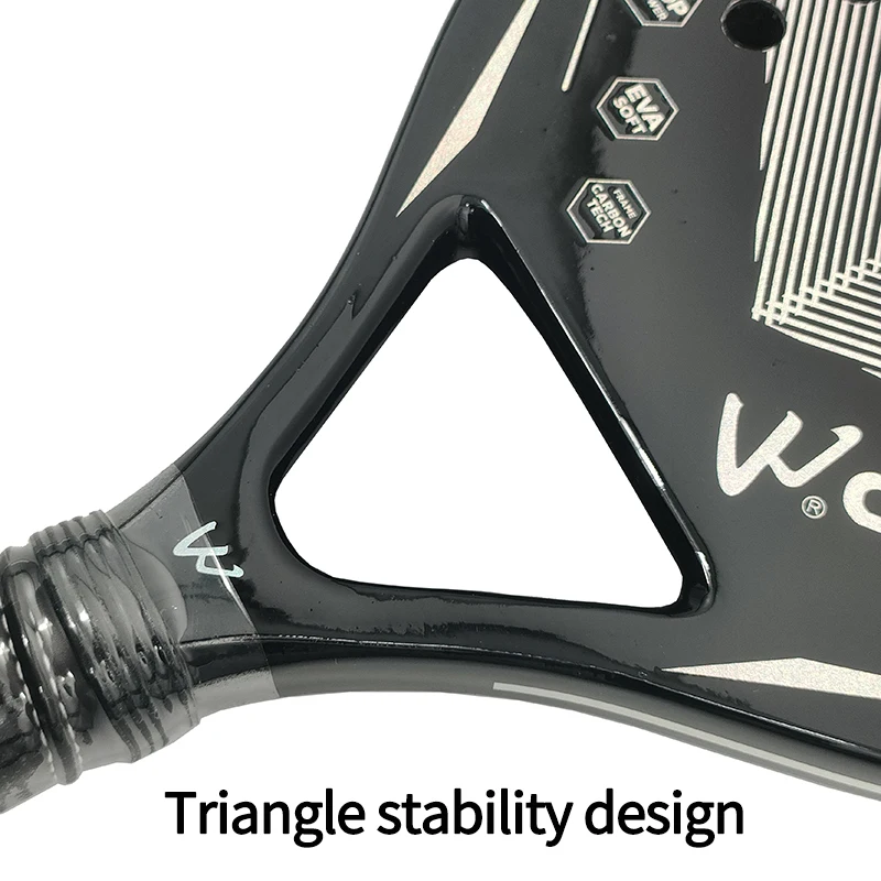 Tennis Racket 3K Beach Full Carbon Fiber Rough Surface Outdoor Sports For Men Women Adult