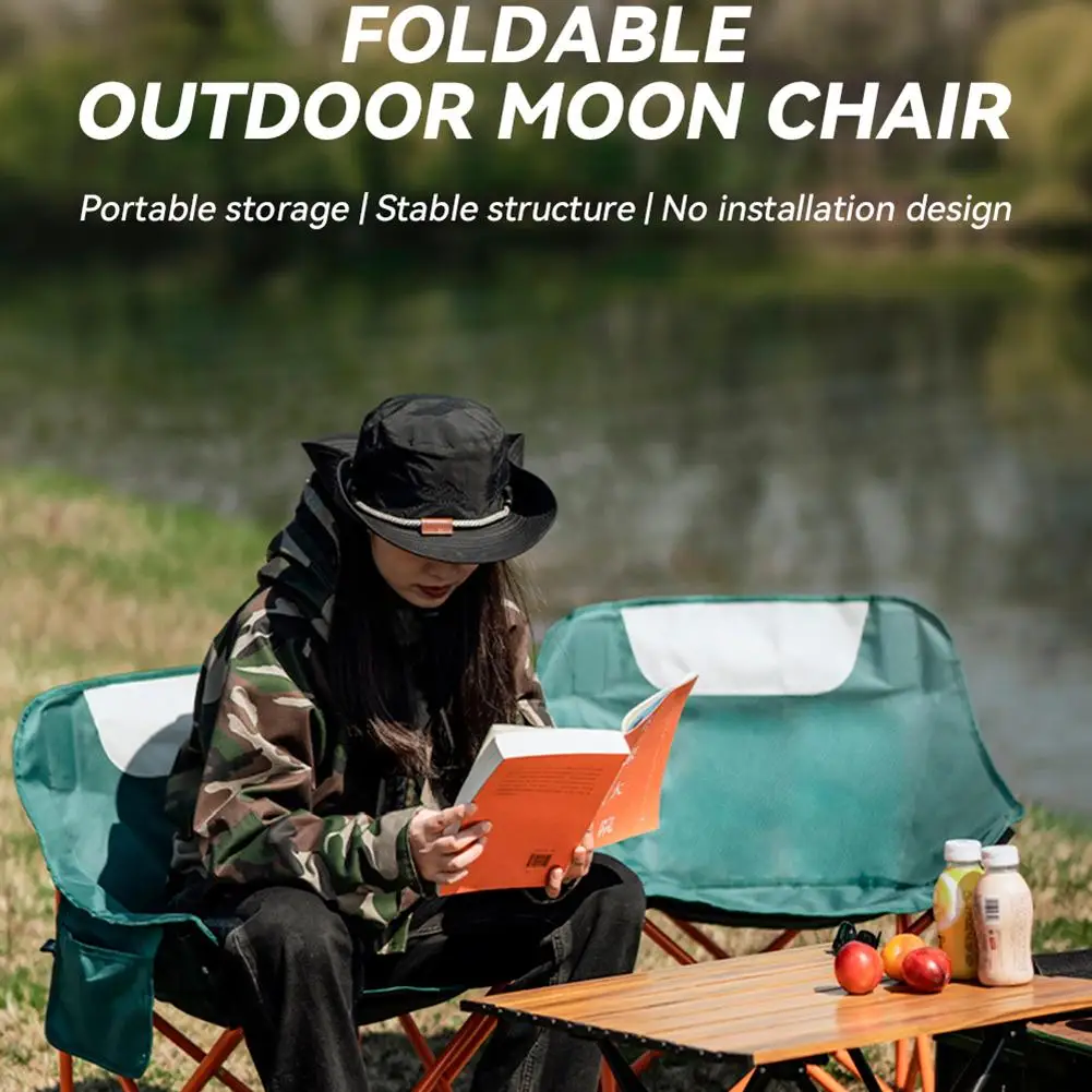 야외 낚시 잔디 의자, 휴대용 의자 지지대, 접이식 배낭 의자, 옥스포드 천, 600D, 150kg