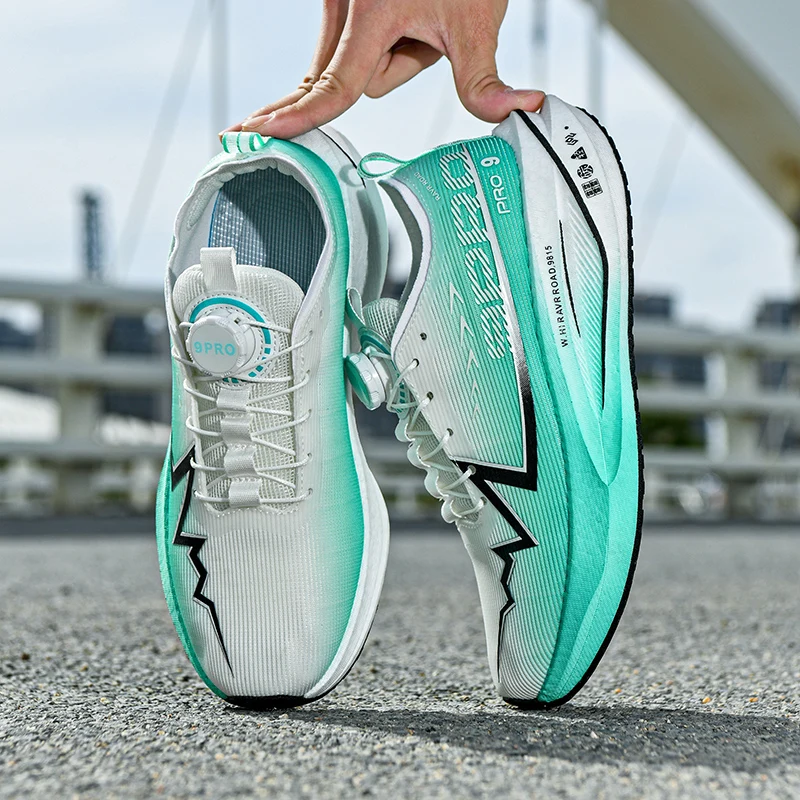 Casual Running Shoes Men Marathon Sports Carbon Board Breathable Lightweight Women's Comfortable Athletic Nonskid Sneakers 2026 4