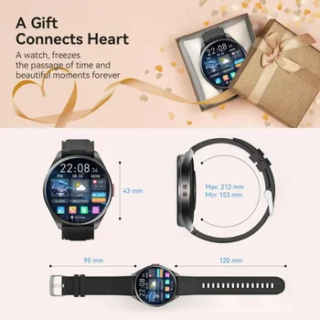 Smart Watch for Men & Women, Wireless Calling Dialing 100+ Sport Modes Fitness Tracker with Various APP Reminders Call Message Reminder Touch Screen Compatible with IOS Android Wearable Smart Bracelet Digital Wristwatch Fall Gift 7