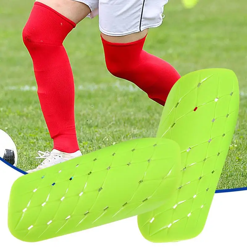 Soccer Shin Guards 2pcs Small Shin Guards For Youth Soccer Cushion Protection Shock Absorbing Calf Protective Gear For