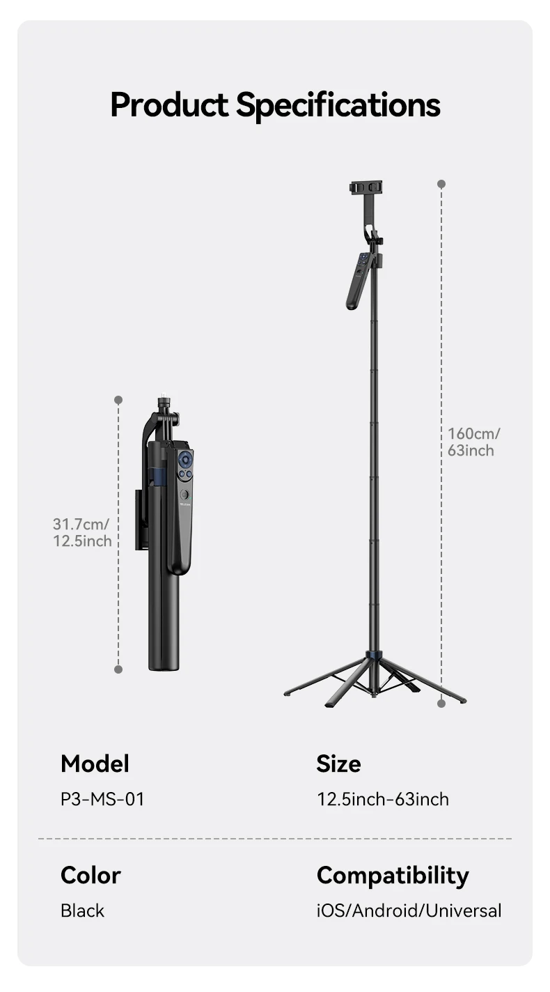 Auto Face Tracking Selfie stick Holder Universal Smartphone Vlog Live Tripod For