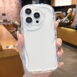 Soft Transparent 3D Curved Shockproof Phone Case - Cute Design Cover - iPhone 14 (Clear)