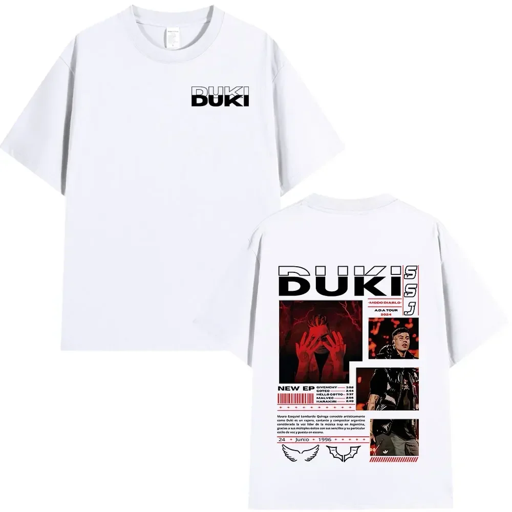 Rapper Duki ADA Tour Merch T-shirt Men's Women Clothing Cotton Cozy Oversized T-shirts Hip Hop Short Sleeve T Shirts Streetwear 3