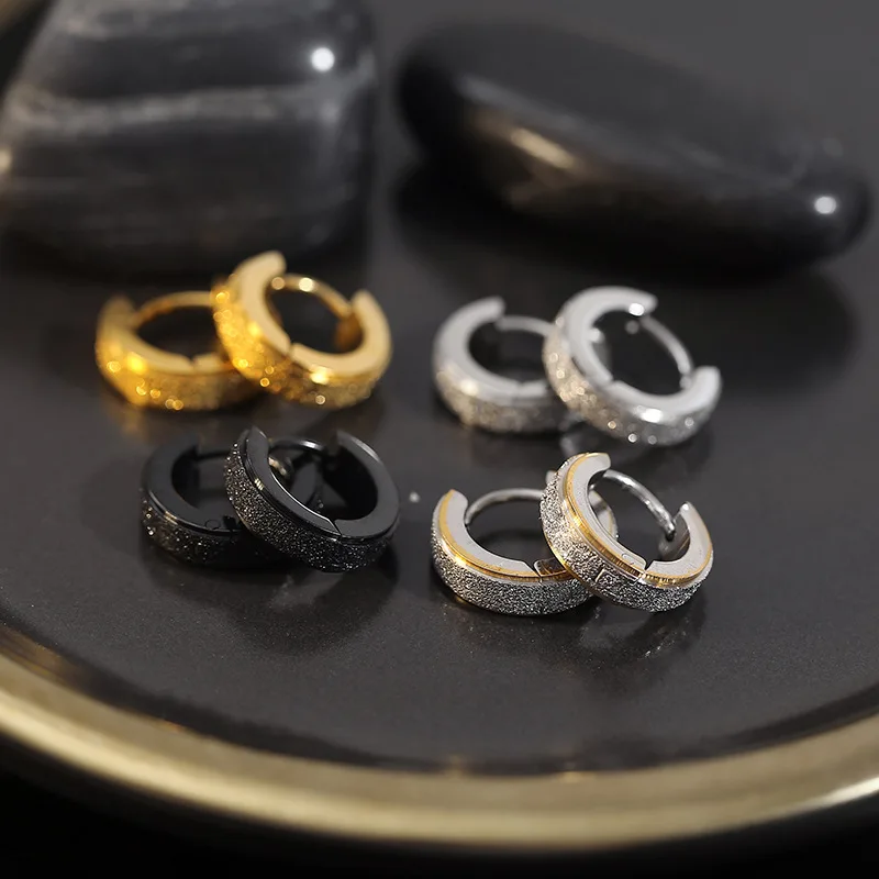 Fashion Men Earrings Titanium Korean Style Mens Earrings Stainless