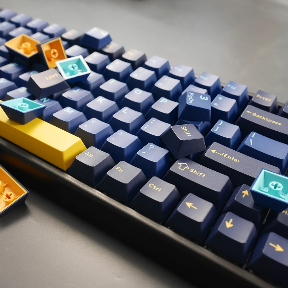 Fantasma Juízes Nautilus Colorway Cereja Pbt Doubleshot Keycap para Teclado mx 60 65 87 104 Gh60 Xd64 Xd68 Bm60 Bm65 - Imagem 2