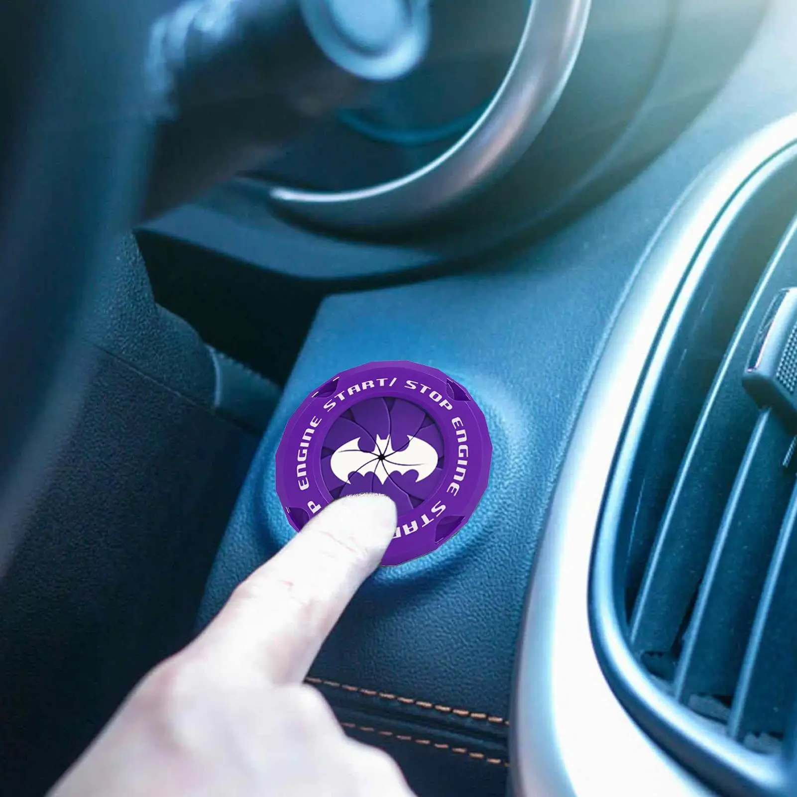 Bat Design Universal Push Start Button Cover - Protective Cover