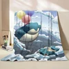 Pokemon Snorlax Flannel Fluffy Fleece Blanket for Home Bedroom Bed Sofa Office Children's Cover Adult Soft Blanket Kid Cute Gift 2