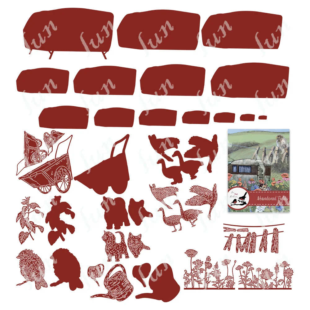 New Cutting Dies 2022 Wild Borders Sprinkles Scruffy Die Set Per Fai Da Te Scrapbooking Album Paper Card Emboss Template Stencil Mold