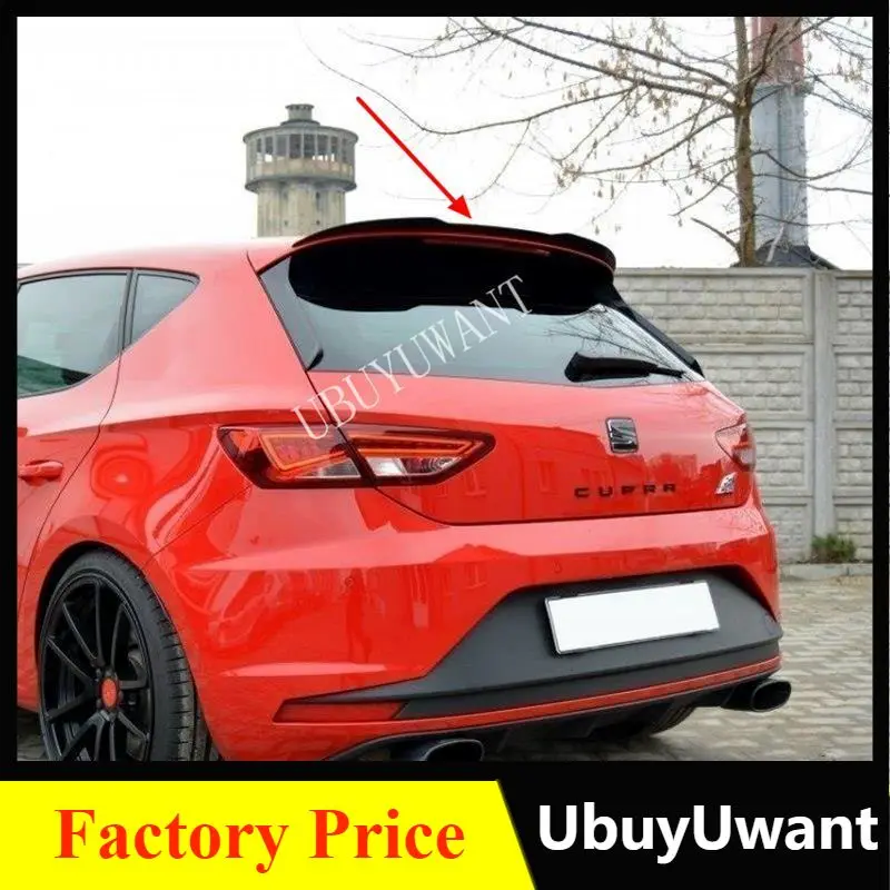 

Rear Roof Lip Spoiler For Seat LEON 1P 5F MK3 ABS Car Tail Wing Decoration For ST Cupra TGI / FR Hatchback Universal Spoiler